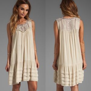 Free People City Limits Tiered Embroidered Dress